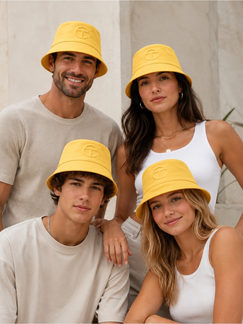 Telfar Yellow Gender Neutral Bucket Hat NWT Full Inclusion
